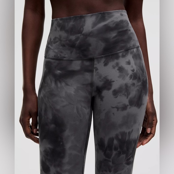 Lululemon Align High-Rise Pant 28" Diamond Dye Pitch Grey Graphite Grey Size 12 - Picture 3 of 13